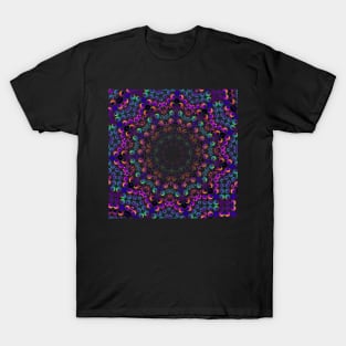 Rose Curve Hendecagon Kaleidoscope | Generative Art T-Shirt